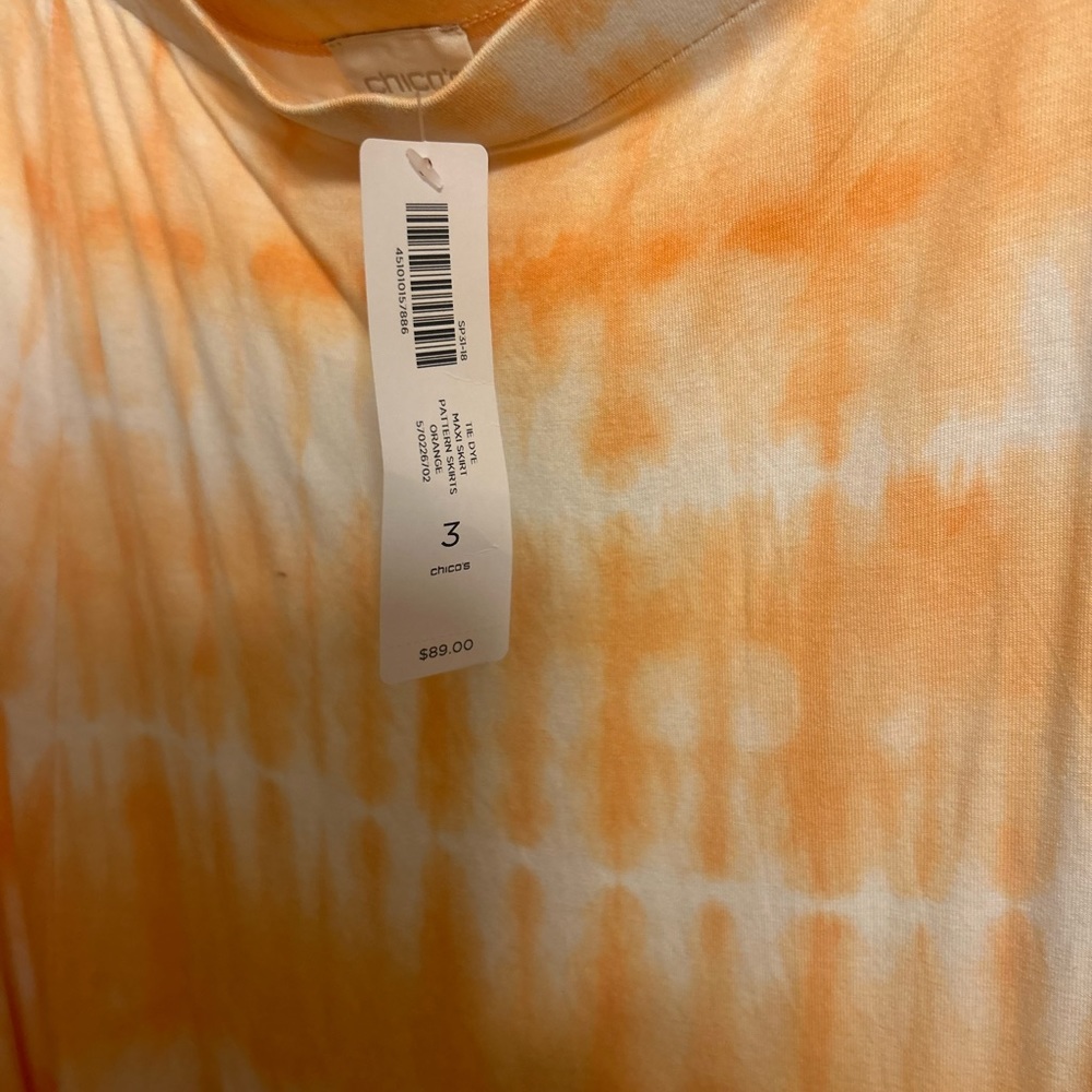 Chico’s tie dye maxi skirt